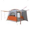 vidaXL Tenda de campismo p/ 4 pessoas impermeável cinzento/laranja