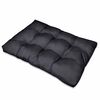 vidaXL Travesseiro para Sofá Pallet 13 pcs Preto 120 x 80 x 10 cm