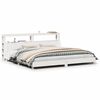 vidaXL Cama sem colch&atilde;o 180x200 cm madeira de pinho maci&ccedil;a branco