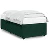 vidaXL Estrutura de cama sem colch&atilde;o 100x200 cm veludo verde-escuro