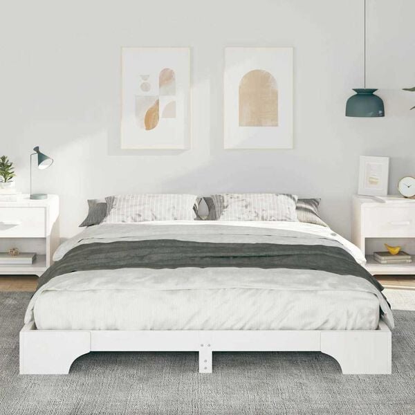 vidaXL Estrutura da Cama Branco 160 x 210 cm