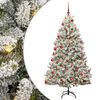 vidaXL &Aacute;rvore de Natal Artificial 180 cm 300 LED Branco quente