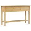 vidaXL Mesa de console "Corona" 114x34,5x73 cm Madeira maciça de pinho