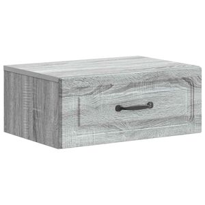 vidaXL Gabinete de Canto Montado na Parede Sonoma Cinzento