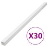 vidaXL Calhas para cabos 40x25 mm 30 m PVC