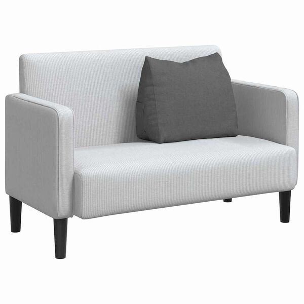 vidaXL Travesseiro para Costas Cinza Escuro 60 x 20 x 50 cm tecido