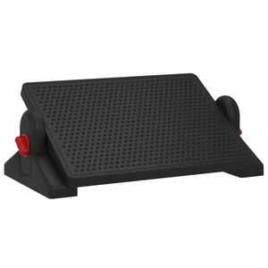 vidaXL Apoio para p&eacute;s 50x30,5x17 cm preto