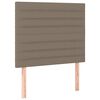 vidaXL Cama boxspring c/ colch&atilde;o 120x190cm tecido castanho-acinzentado