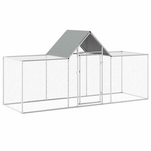 vidaXL Galinheiro 3x1x1,5 m a&ccedil;o galvanizado