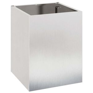 vidaXL Vaso de Jardim A&ccedil;o inoxid&aacute;vel 32 x 32 x 40 cm A&ccedil;o inoxid&aacute;vel