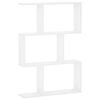 vidaXL Prateleira de Parede Branco 72 x 17 x 105 cm