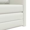 vidaXL Sof&aacute;-Cama 60cm Branco Couro Artificial