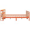 vidaXL Cama sem colch&atilde;o 180x200 cm pinho maci&ccedil;o castanho-mel