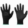 vidaXL Luvas de Trabalho 24 unid. Preto 11 / XXL Poli&eacute;ster