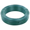 vidaXL Arame para prender cerca 250 m 1,4/2 mm a&ccedil;o preto esverdeado