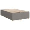 vidaXL Cama boxspring c/ colch&atilde;o 120x190cm tecido castanho-acinzentado