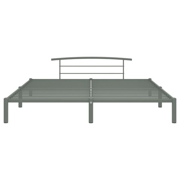 vidaXL Estrutura de cama 200x200 cm metal cinzento
