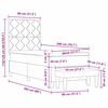 vidaXL Cama Box com colch&atilde;o Cinzento-claro 80 x 200 cm tecido
