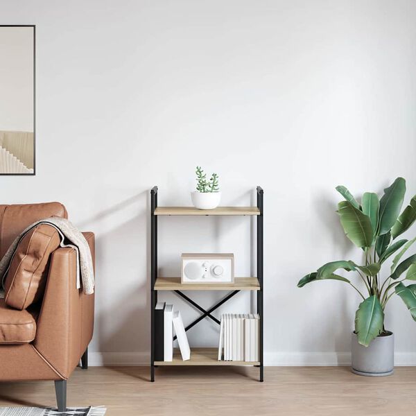 vidaXL Estante Carvalho Sonoma 56 x 34 x 96 cm Madeira processada