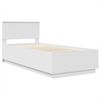 vidaXL Estrutura da Cama Branco 90 x 200 cm Derivados de Madeira