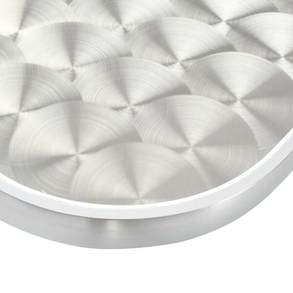 vidaXL mesa Prateado Alum&iacute;nio e Pl&aacute;stico