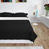vidaXL Colcha de dupla face acolchoada 170x210 cm preto e branco
