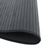 vidaXL Tapete redondo 100 cm bambu preto