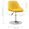 vidaXL Cadeiras de jantar girat&oacute;rias 6 pcs veludo amarelo mostarda