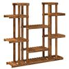 vidaXL Suporte para Plantas Natural 123 x 25 x 114,5 cm