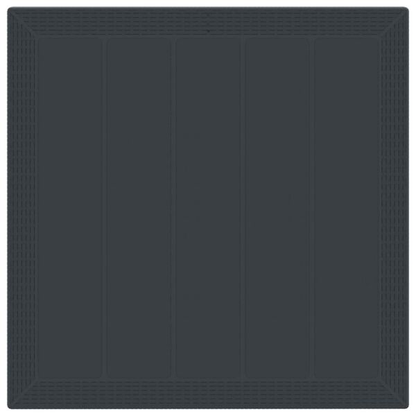 vidaXL Conjunto de Jantar para Jardim 5 pcs Antracite Polipropileno