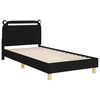 vidaXL Estrutura de Cama Infantil com Cabeceira Preto 80 x 200 cm