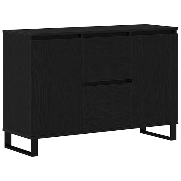 vidaXL Buffet Carvalho Preto 101,5 x 35 x 70 cm Madeira processada