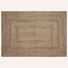 vidaXL Tapete de &Aacute;rea Natural e Preto 160 x 230 cm Juta
