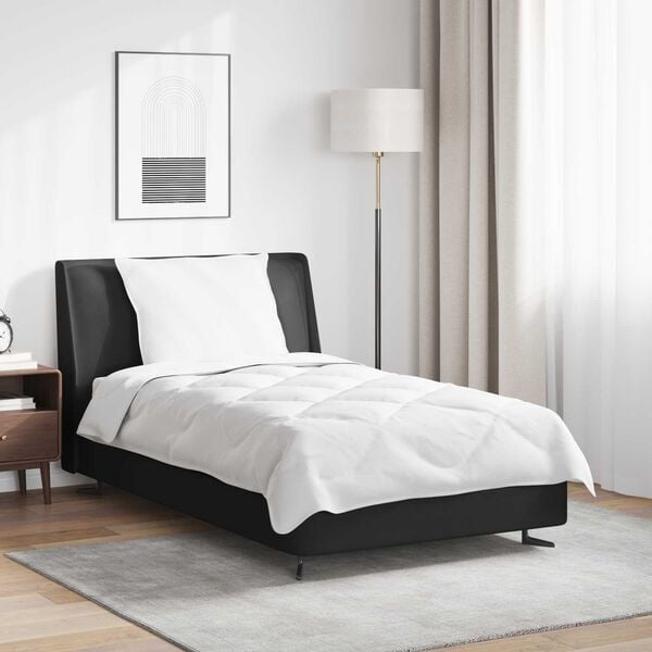 vidaXL Edred&atilde;o com travesseiro 2 pcs Branco Microfibra