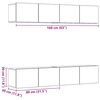vidaXL arm&aacute;rios de TV montados na parede 4 pcs madeira velha