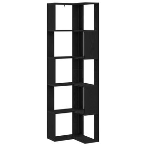 vidaXL Estante 5 n&iacute;veis 50 x 50 x 179 cm Carvalho Preto