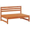 vidaXL Conjunto de Lounge de Jardim 6 pcs Castanho Cera