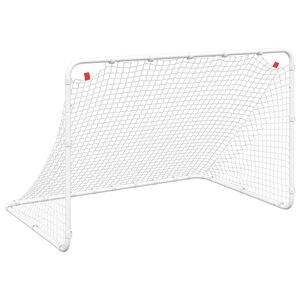 vidaXL Gol de Futebol Branco 122x81x81 cm A&ccedil;o
