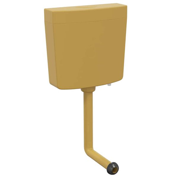 vidaXL Autoclismo de WC c/ entrada de água inferior 3/6L amarelo caril