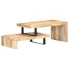 vidaXL 2 pcs conjunto de mesas de centro madeira de mangueira maci&ccedil;a