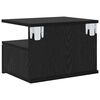 vidaXL Criado-mudo Flutuante 2 pcs Carvalho Preto 40 x 31 x 28 cm