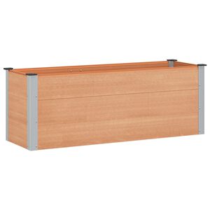 vidaXL Canteiro de jardim elevado Castanho 150 x 50 x 54 cm