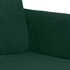 vidaXL 3 pcs conjunto de sof&aacute;s veludo verde-escuro