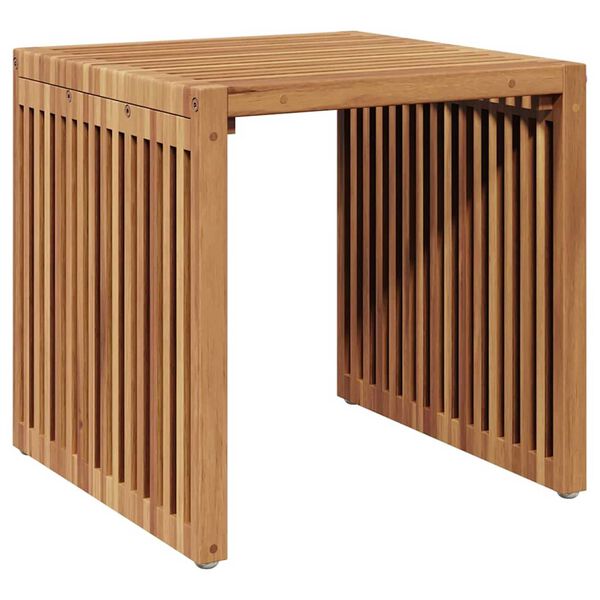 vidaXL Mesa Lateral de Jardim Manual Castanho 45 x 42,5 x 45 cm