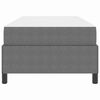 vidaXL Estrutura da Cama com colch&atilde;o Cinzento-claro 90 x 200 cm tecido