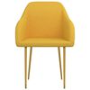 vidaXL Cadeiras de jantar 4 pcs veludo amarelo