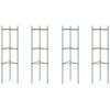 vidaXL Suportes para tomateiros 4 pcs 116 cm a&ccedil;o e PP