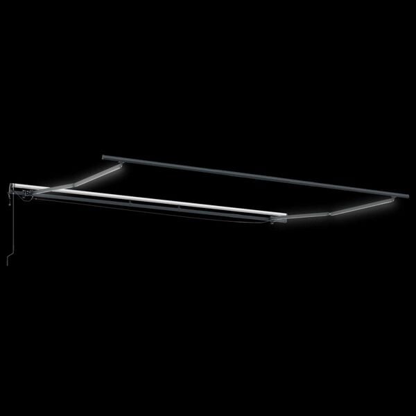 vidaXL Toldo Retrátil com amarelo e laranja 450 × 350 cm tecido