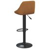 vidaXL Bancos de bar 2 pcs veludo castanho