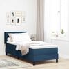 vidaXL Cama Box com colch&atilde;o com cabeceira Azul 200 x 80 cm Poli&eacute;ster